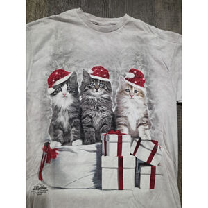 Vintage Style Christmas Cats The Mountian Size Large